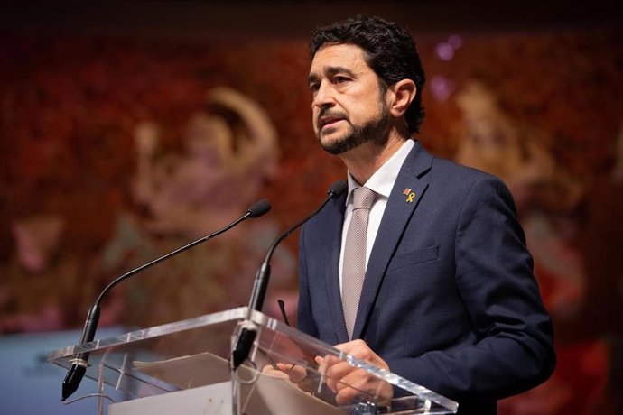 Intervenció del conseller Dami Calvet durant la presentació del BforPlanet