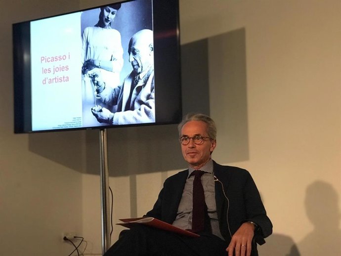El director del Museu Picasso de Barcelona, Emmanuel Guigon, en rueda de prensa el 30 de enero de 2020.