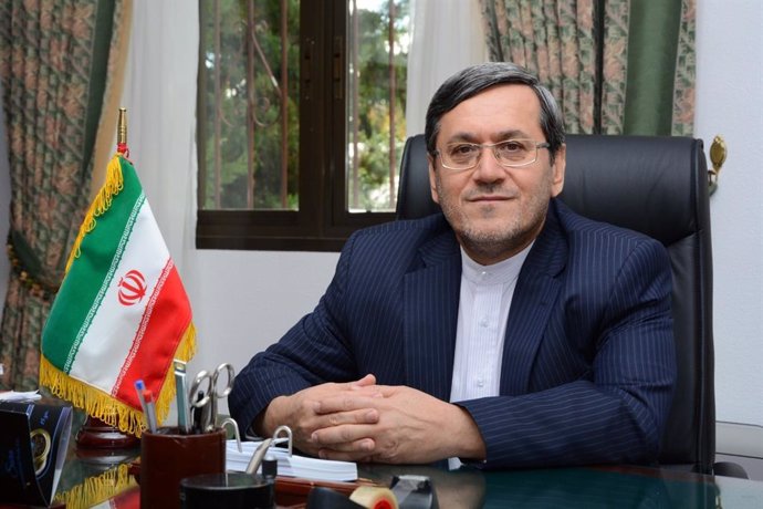 El embajador de España en Irán, Hasán Ghasgahvi, en la sede de la legación diplomática en Madrid