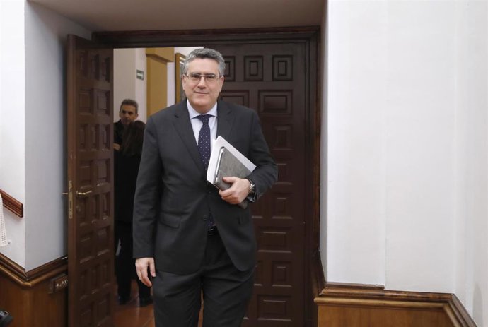 El diputado del PP Miguel Ángel Rodríguez, en las Cortes.