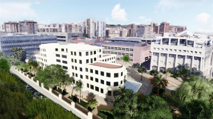 Exterior del futuro Espai Lluís Vives según el proyecto de Toms Llavador