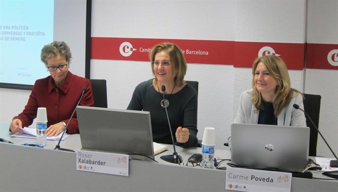 Anna Mercadé, Roser Xalabarder y Carme Poveda, Observatori Dona, Empresa i Economia de la Cámara de Barcelona