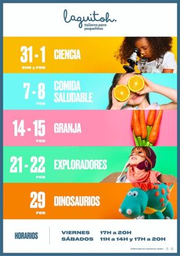 Lagoh contará en febrero con una programación de talleres infantiles.