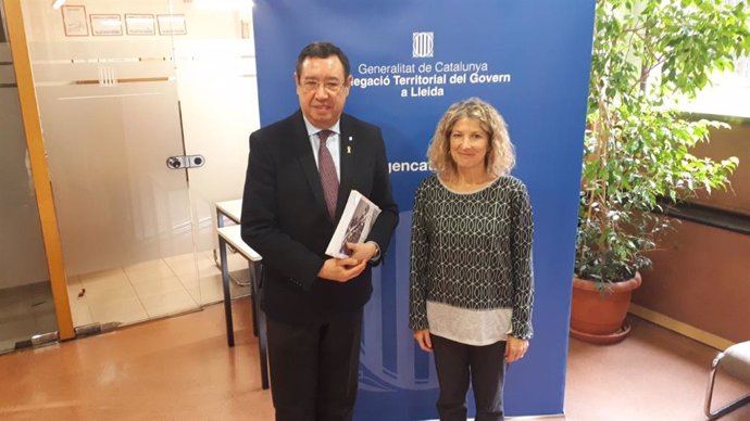 El delegado del Govern en Lleida Ramon Farré y Anna Tarrach