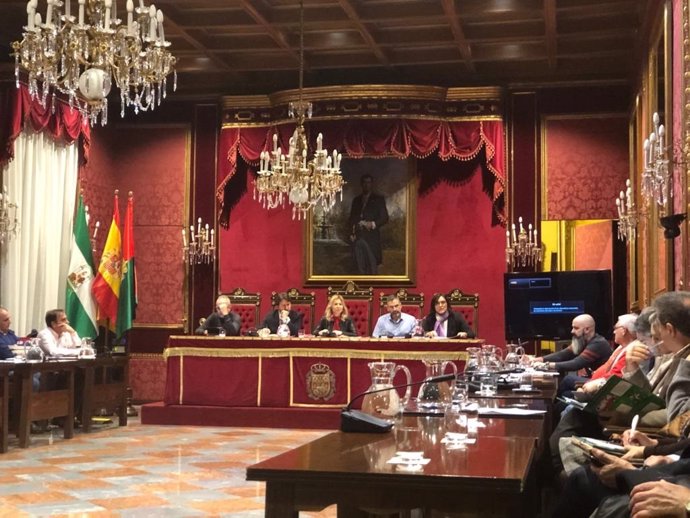Imagen de una de las comisiones celebradas esta semana en el Ayuntamiento de Granada