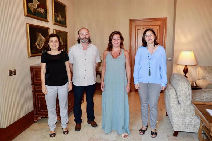 La presidenta del Govern de Balears, Francina Armengol, recibió en audiencia a Moncho Ferrer el pasado mes de septiembre