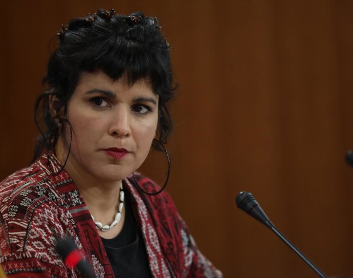La coordinadora general de Podemos Andalucía y presidenta del grupo parlamentario de Adelante Andalucía, Teresa Rodríguez, en una foto de archivo
