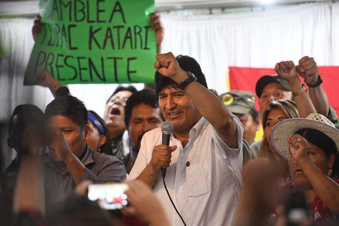 Bolivia.- El partido de Morales quiere que sea diputado por el Trópico de Cochab