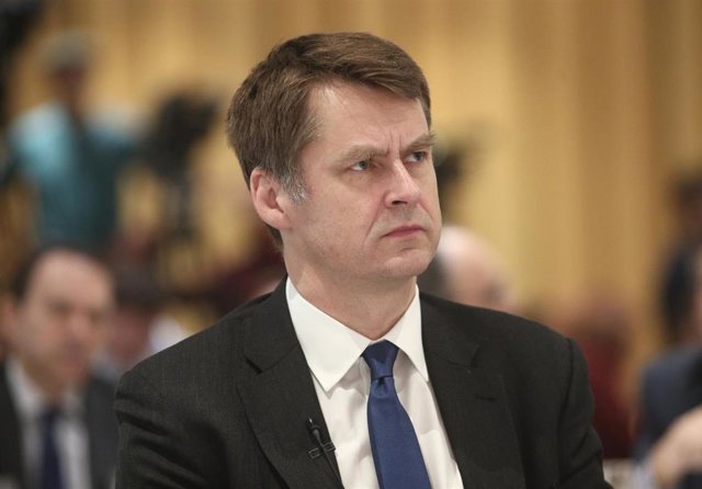 El embajador del Reino Unido en España, Hugh Elliott, en el encuentro Informativo 'España - Reino Unido: un reto global de futuro' organizado por Europa Press, en Madrid (España), a 31 de enero de 2020.