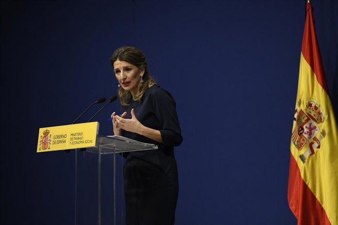 La ministra de Trabajo y Economía Social, Yolanda Díaz