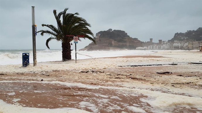 Inundaciones en Tossa de Mar (Girona) por el temporal 'Gloria' (Archivo)