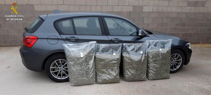 Droga incautada en Alcaudete de la Jara