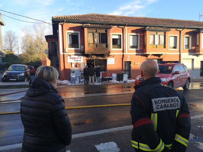 La zapatería afectada por el incendio