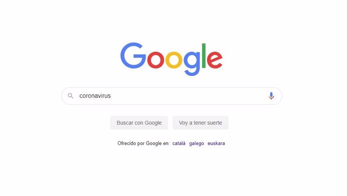 Buscador Google coronavirus