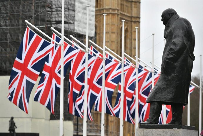 Banderas del Reino Unido. Photo: Dominic Lipinski/PA Wire/dpa