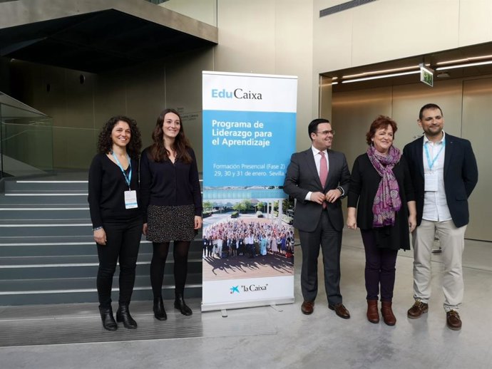 Presentación del programa de Liderazgo para el aprendizaje en CaixaForum Sevilla.