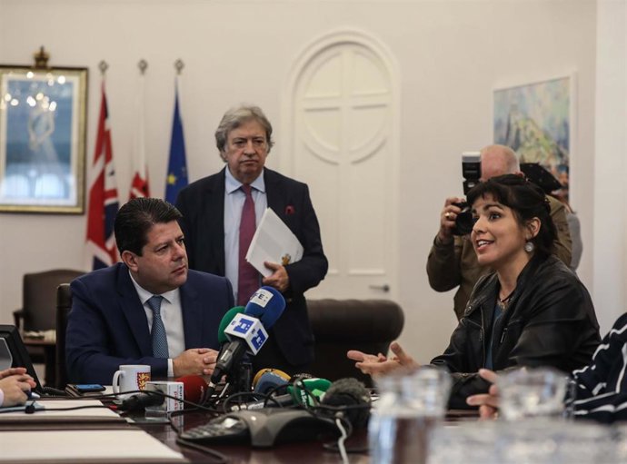 Fabian Picardo y Teresa Rodríguez