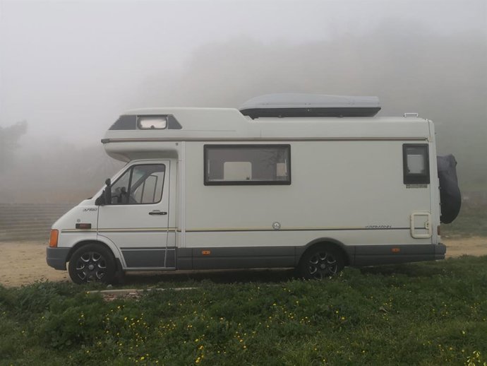 Una autocaravana en Carmona
