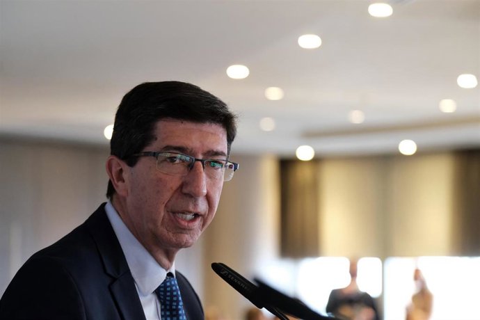 El vicepresidente de la Junta y portavoz de Ciudadanos (Cs) en Andalucía, Juan Marín.