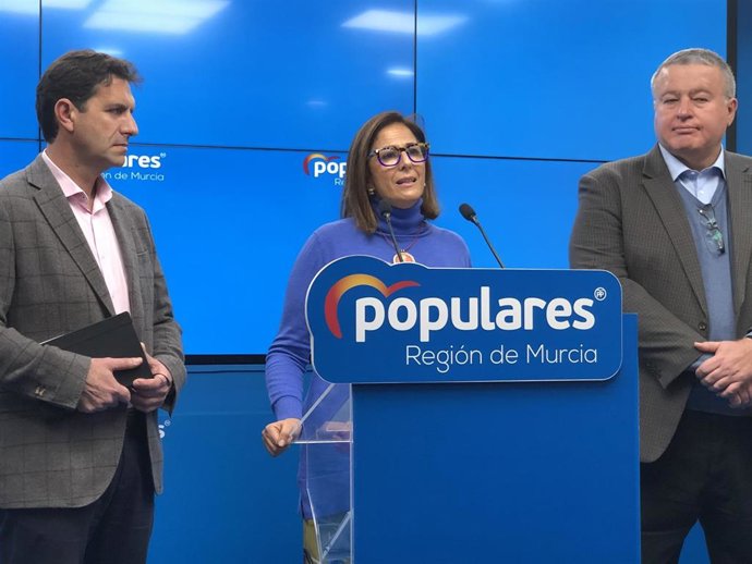 La diputada nacional, Isabel Borrego, en la rueda de prensa