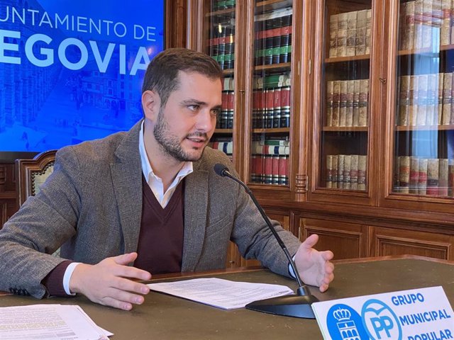 Pablo Pérez, el portavoz del PP en el Ayuntamiento de Segovia.