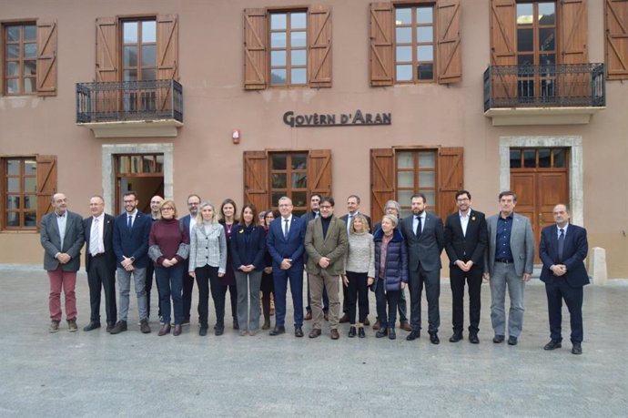 Reunión bilateral Generalitat-Conselh Generau dAran en Lleida.