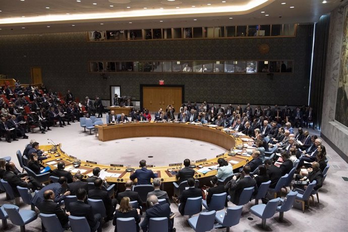 Vista general de una sesión del Consejo de Seguridad de Naciones Unidas
