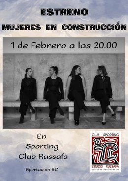 Cartel de Mujeres en Construcción