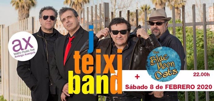 Cartel del concierto de J Teixi Band en Ambigú Axerquía.