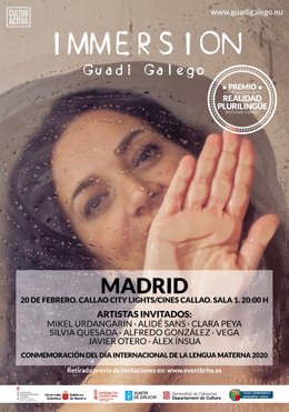 Cartel del concierto de la artista Guadi Galego