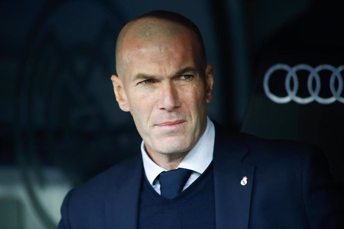El entrenador del Real Madrid Zinédine Zidane