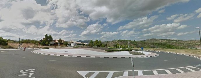 Rotonda donde ha ocurrido el accidente