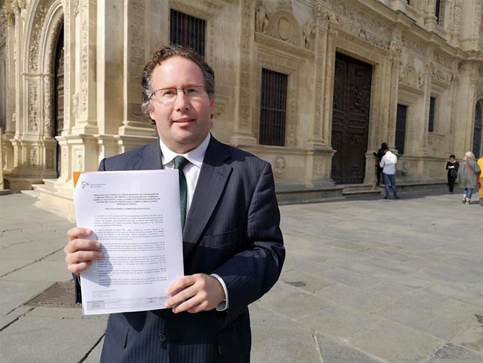 El concejal de Ciudadanos en el Ayuntamiento de Sevilla Lorenzo López