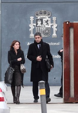 El exmayor de los Mossos dEsquadra, Josep Lluís Trapero, a su salida en el receso de la primera jornada del juicio en el que se le acusa de rebelión, por los hechos ocurridos durante el 1-O, en la Audiencia Nacional, Madrid /España, a 20 de enero de 20