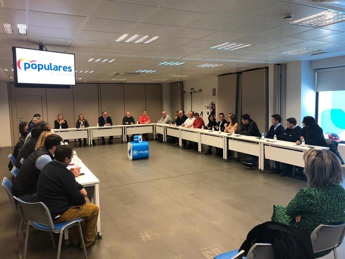 Reunión en la sede provincial del PP