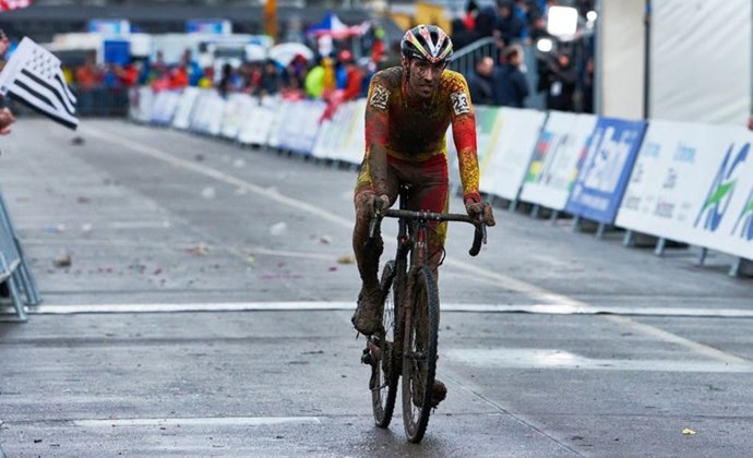 Felipe Orts, en el Campeonato del Mundo de ciclocross.