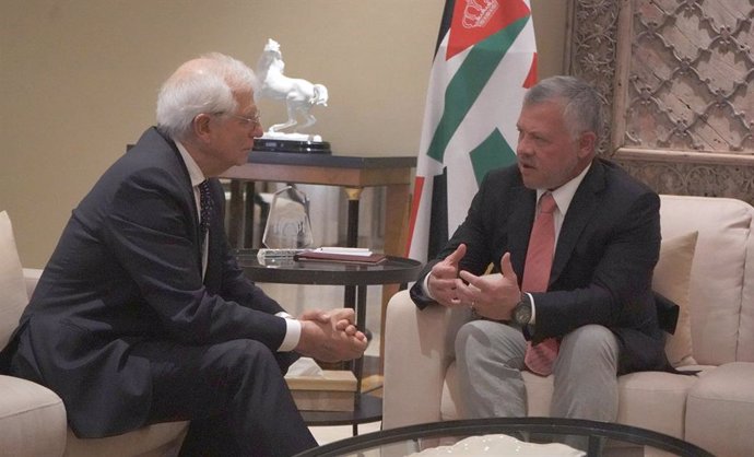 Jordania.- Borrell se entrevista con el rey de Jordania en Amán