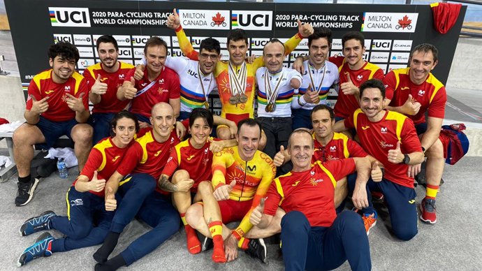 La Selección Española de Ciclismo Adaptado en Pista