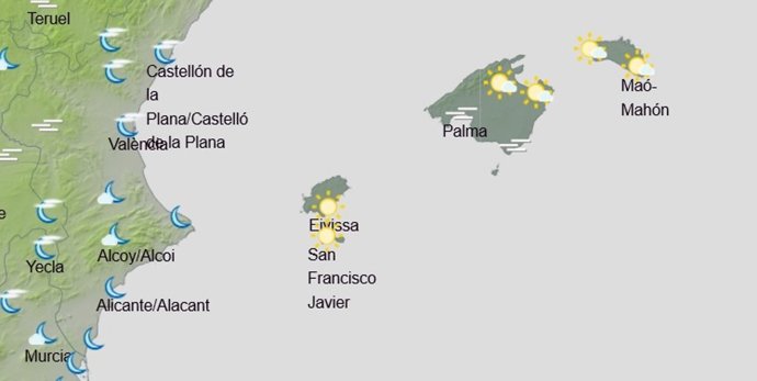 El tiempo en Baleares hoy, 3 de febrero de 2020.