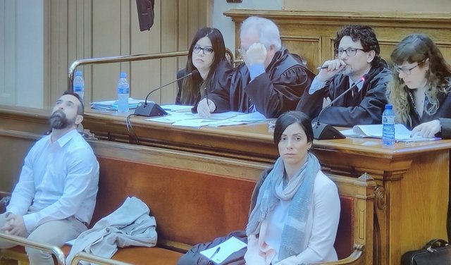 Juicio por el crimen de la Guardia Urbana con los acusados Rosa Peral y Albert López, el 3 de febrero de 2020.