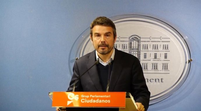 El portavoz de Cs, Marc Pérez Ribas.