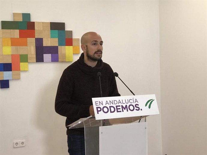 El responsable de la Secretaría Política y de Comunicación de Podemos Andalucía, Pablo Pérez Ganfornina