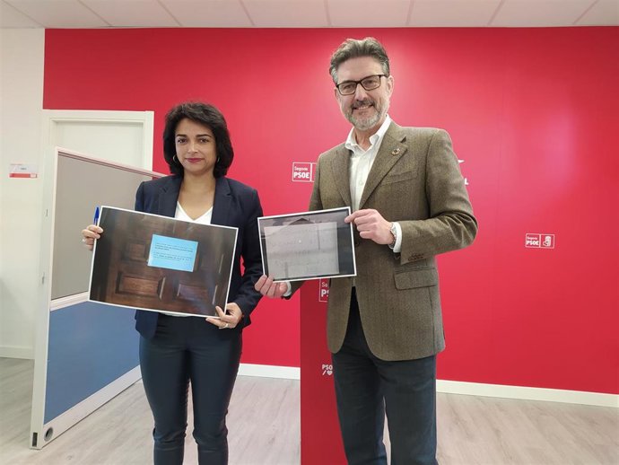 Los procuradores socialistas, José Luis Vázquez y Alicia Palomo