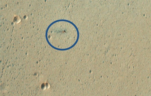 Lugar de impacto del aterrizador Shiaparelli