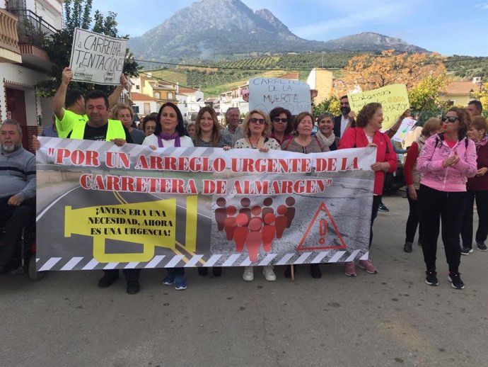 Movilización ciudadana en Algámitas