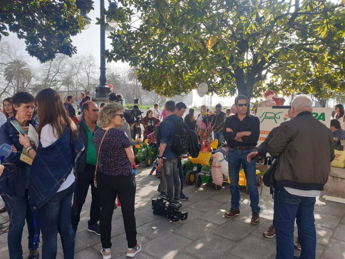 Concentración de ganaderos en Santander