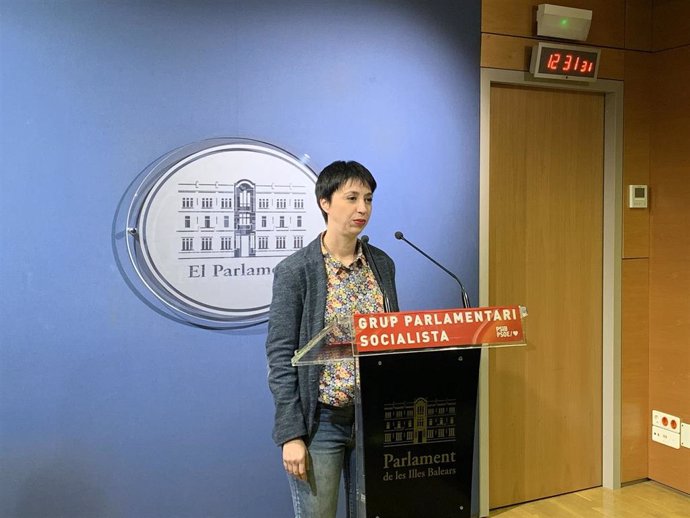 La portavoz del Grupo Parlamentario Socialista, Silvia Cano.