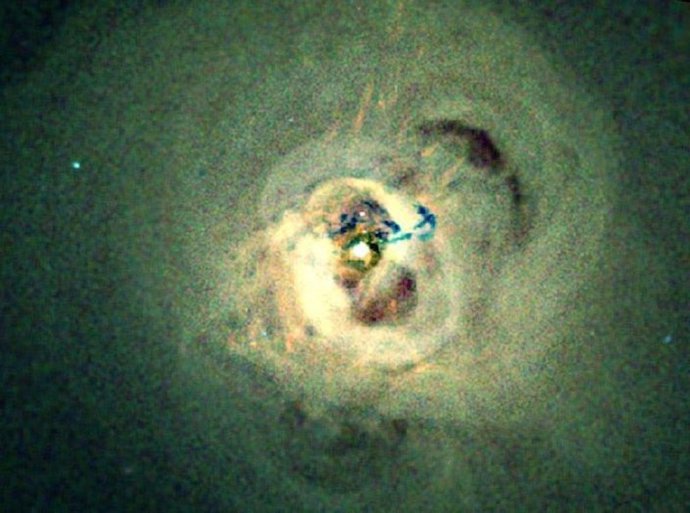 Centro del cúmulo de galaxias de Perseo