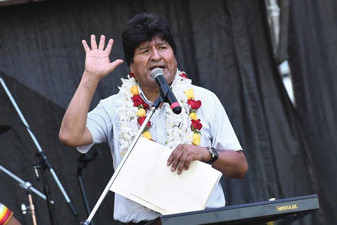 El ex presidente de Bolivia Evo Morales