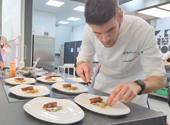 Pulpo, ñoquis y trufa, receta ganadora del III Concurso Gastronómico Valenciano 